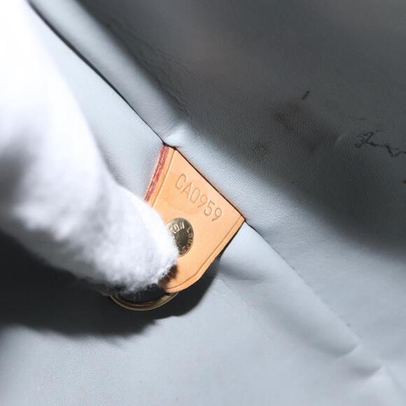 LOUIS VUITTON Monogram Vernis Houston Hand Bag Gris M91053 - Picture 12 of 16